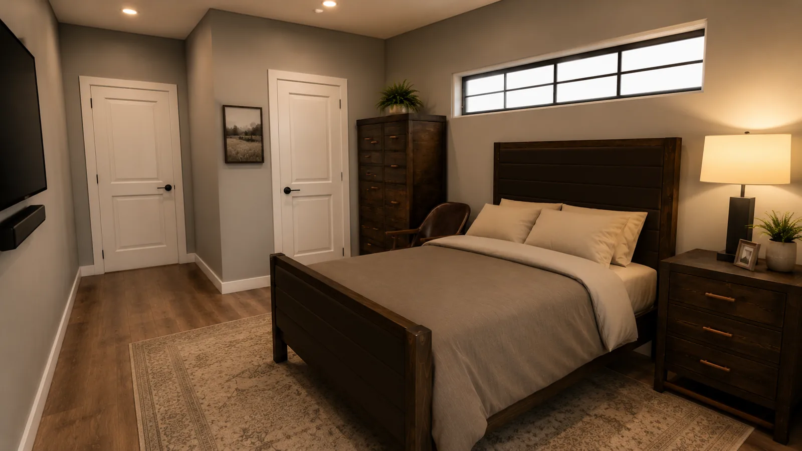 Proposed Bedroom #2 rendering angle 1